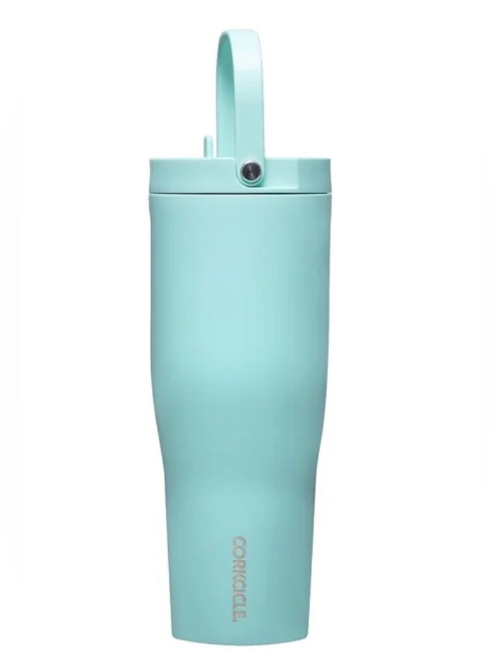 Corkcicle Mint Blue Travel Tumbler with Handle